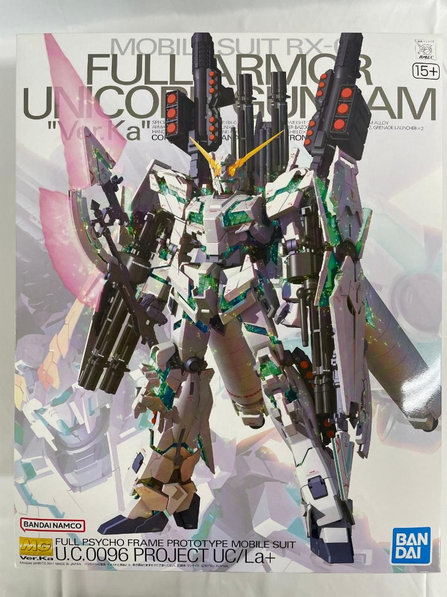 【未開封】MG 機動戦士ガンダムUC フルアーマーユニコーンガンダム Ver.Ka 1/100スケール 色分け済みプラモデル