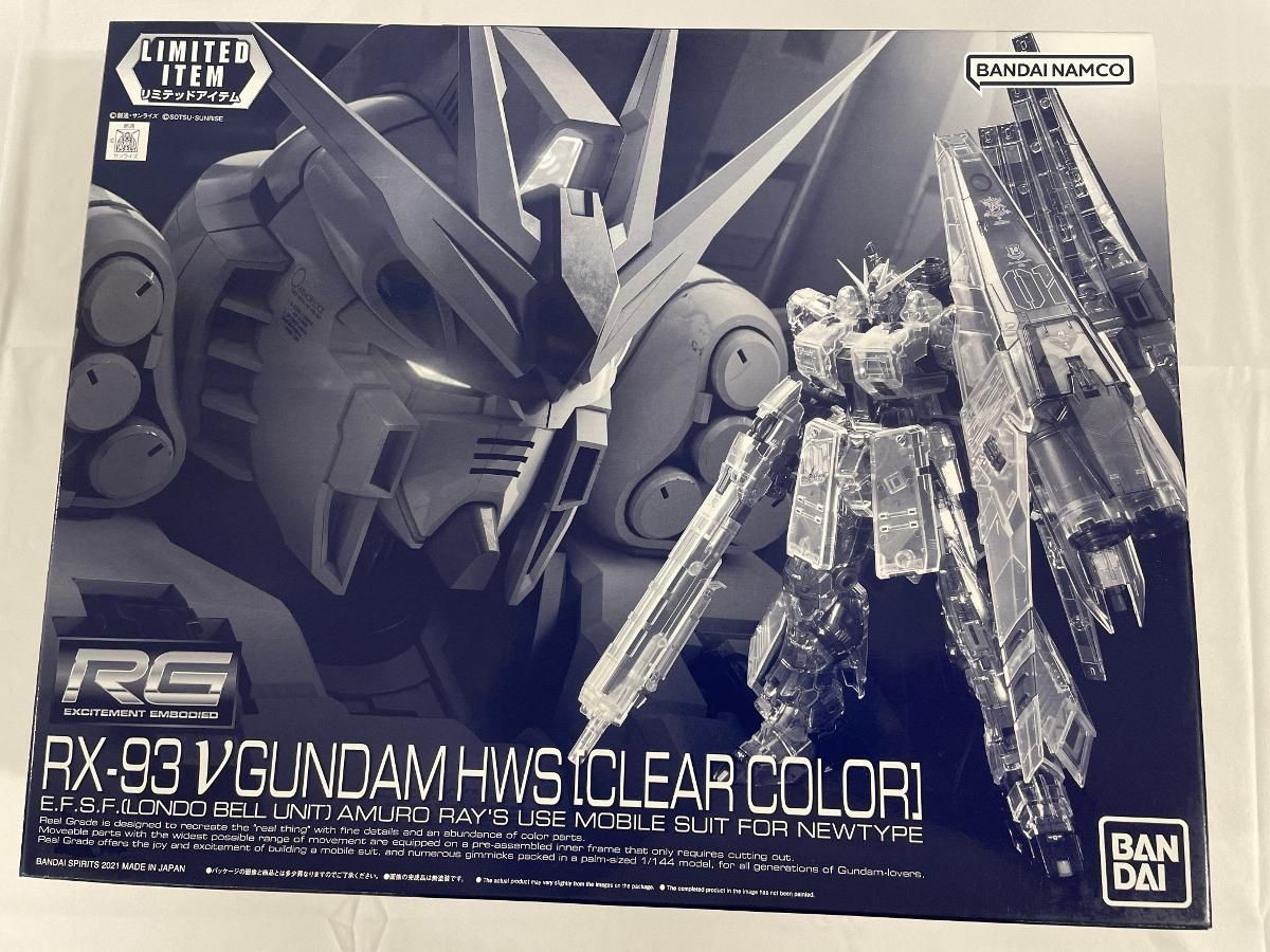 【未開封】【イベント限定】RG 1/144 νガンダムHWS [クリアカラー] 機動戦士ガンダム 逆襲のシャア