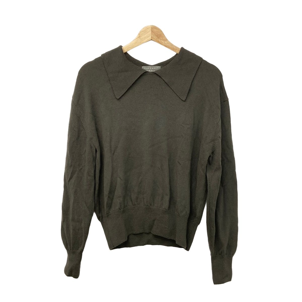 MargaretHowell(マーガレットハウエル) 長袖セーター サイズ2 M レディース美品 - ダークグレー