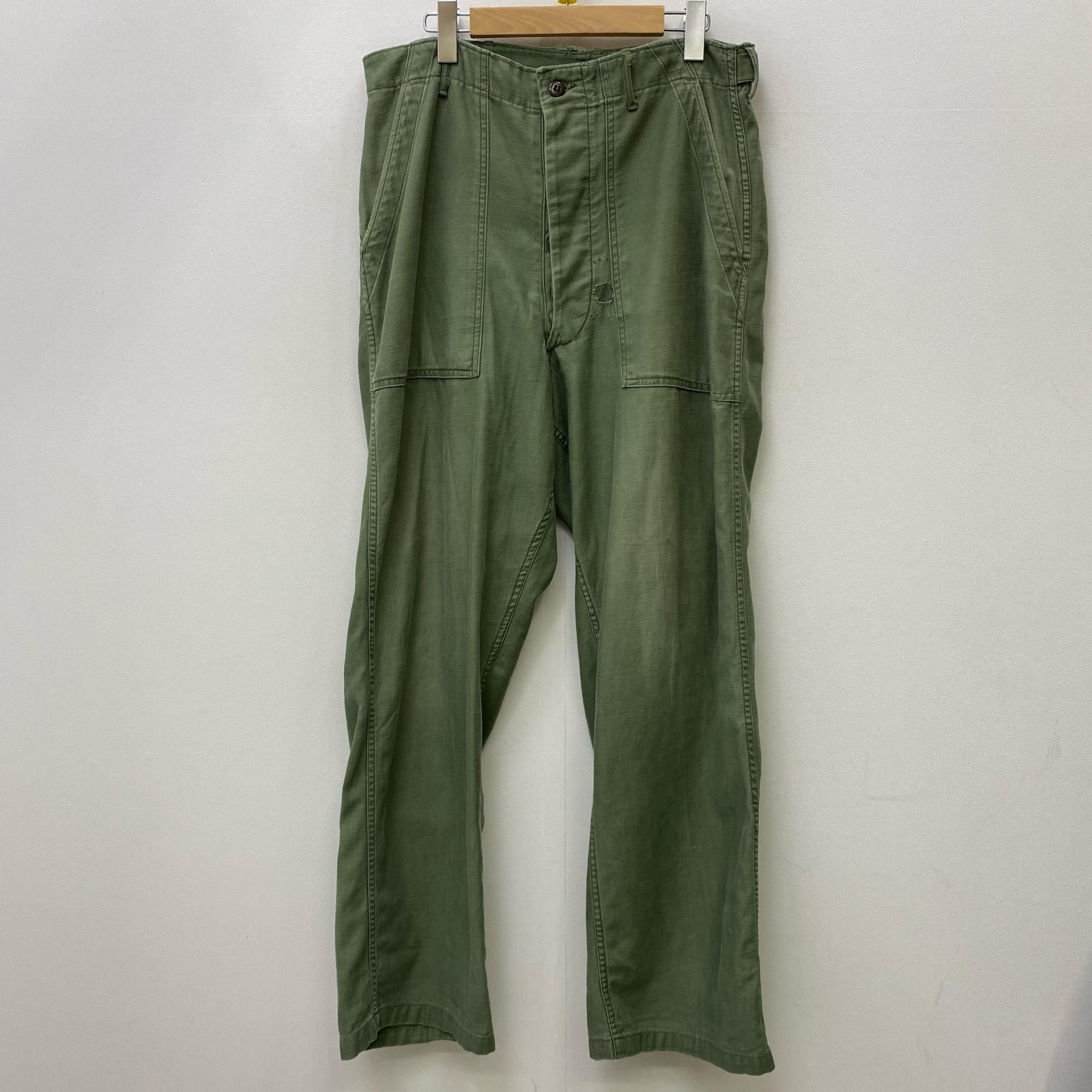 【加古川店】 中古 MILITARY衣料 | ミリタリーイリョウ パンツ u.s army baker pant 尿素ﾎﾞﾀﾝ グリーン 【107】