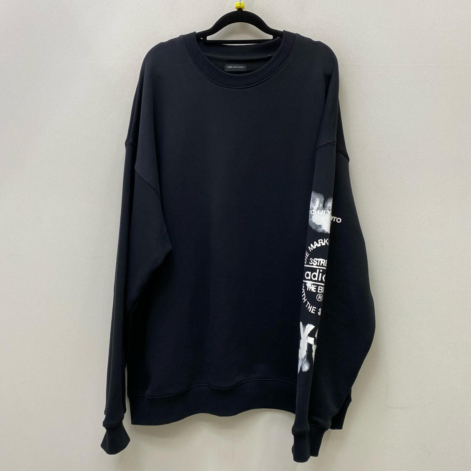 【加古川店】 中古 Y-3 | ワイスリー スウェット GRAPHIC CREW SWEAT JX4749 ブラック サイズ：XL 【108】