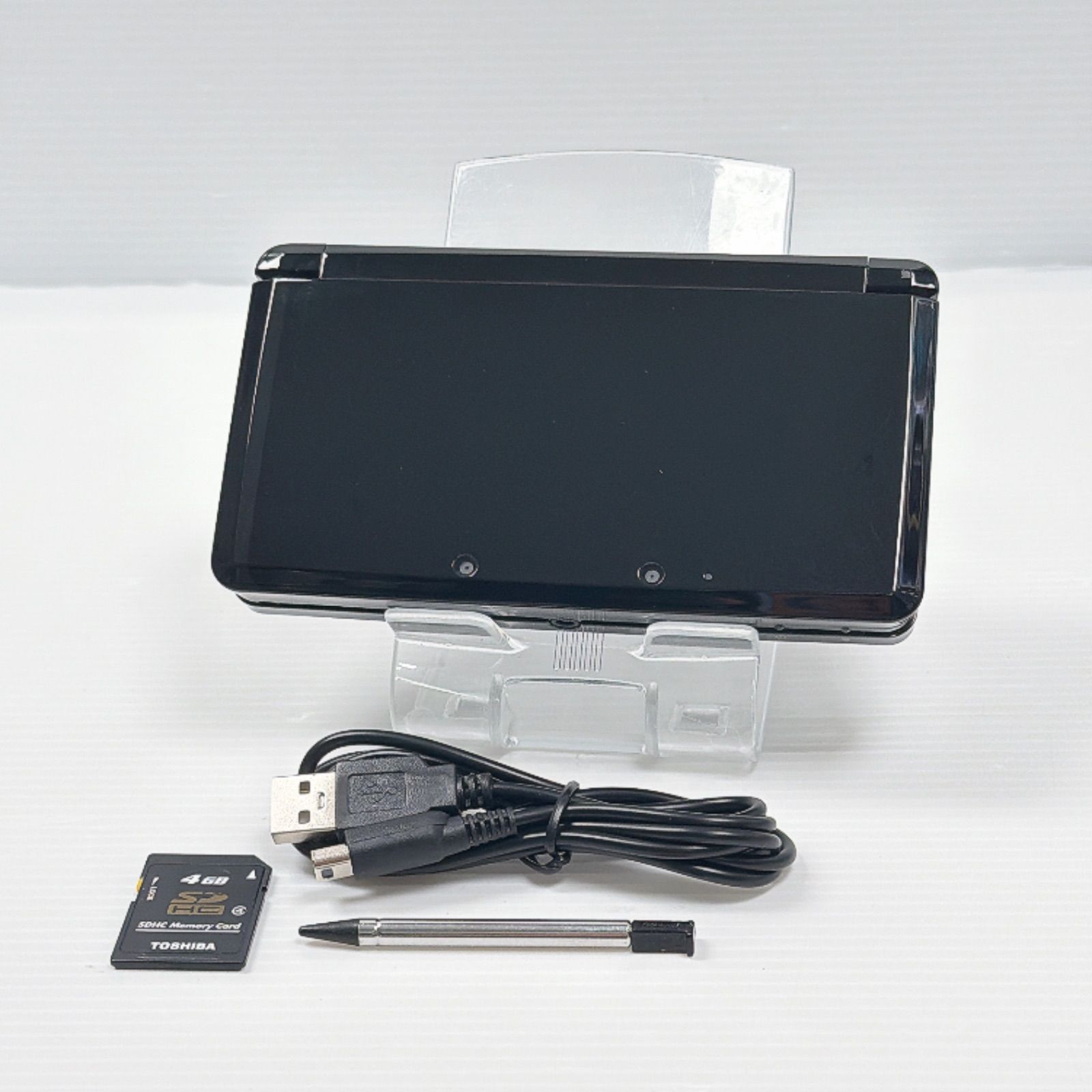 ニンテンドー 3DS クリアブラック 良品 遊べるセット 動作確認済み ds