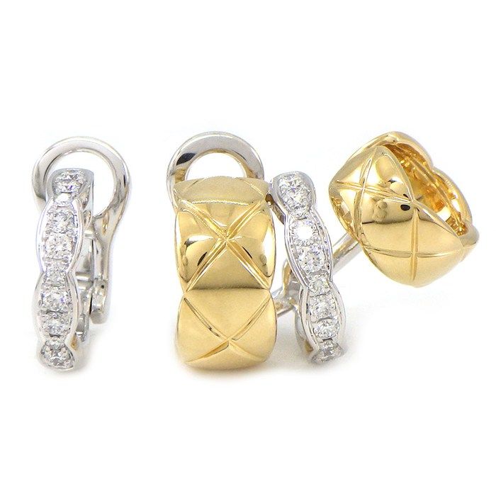 シャネル CHANEL ピアス ココクラッシュ アンシンメトリー J11191 2Way