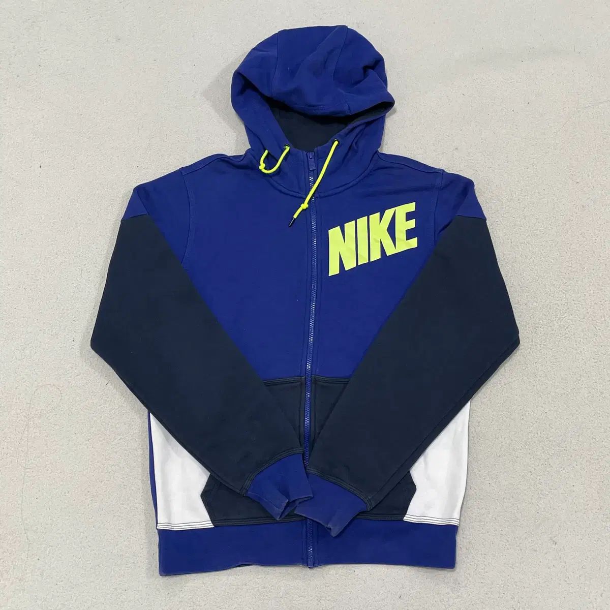 S NIKE カラーブロック ビッグロゴ フーディー ジップアップ 0512-2