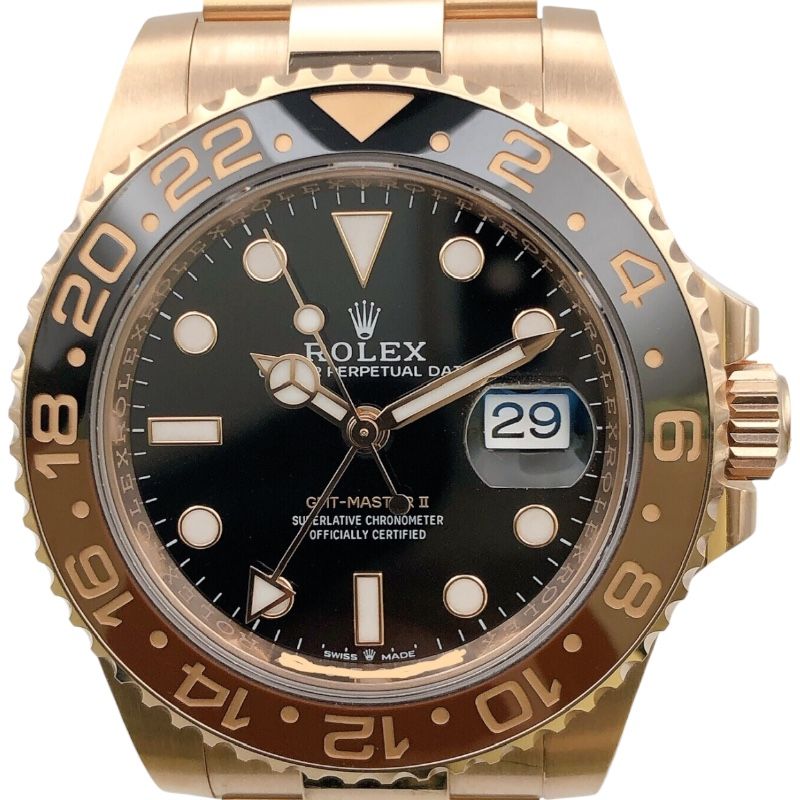 ロレックス ROLEX GMTマスター2 126711CHNR ブラック K18ピンクゴールド 自動巻き メンズ 腕時計