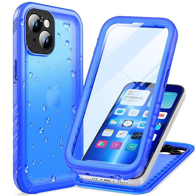 【新品】 Cozycase iPhone 13 Mini 用 ケース - iPhone 13 Mini 用 防水ケース - 完全防水 防塵 2m 耐衝撃 360度 全面 両面 薄型 米軍 カメラ保護 ストラップ付き 海 お風呂 水中撮影 洗濯可能 iPhone 4,891円