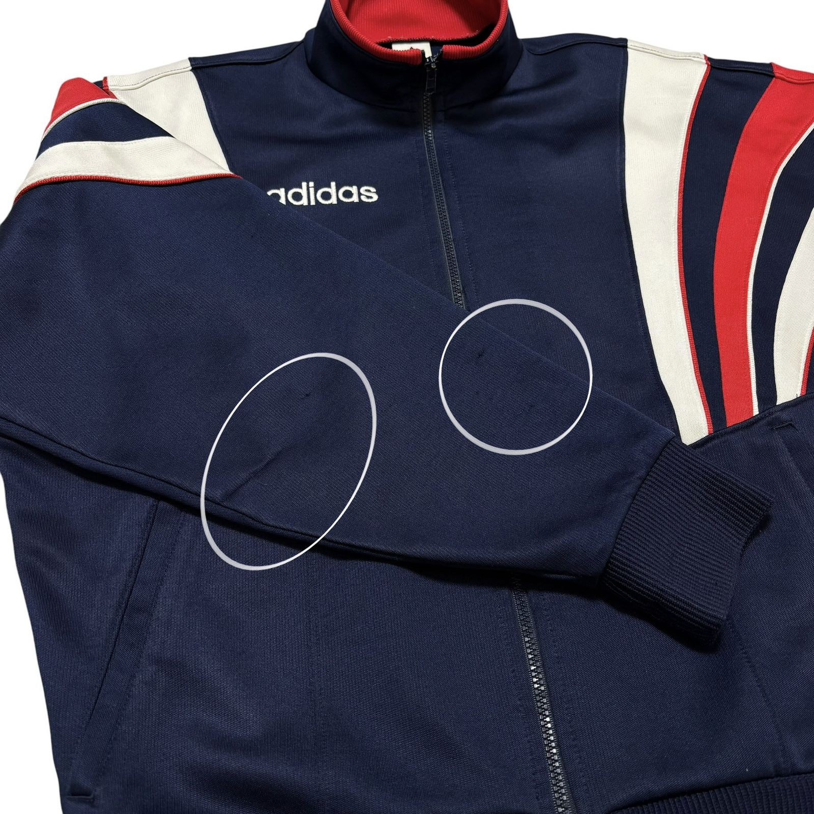 古着 アディダス old adidas トラックジャケット ジャージ デサント製 