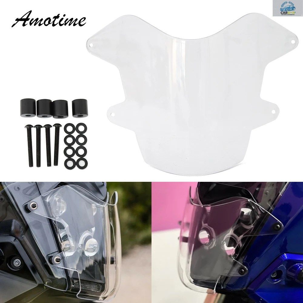 ヤマハ テネレ700 T700 T7 XT700 Z XT700Z 2019 用モーターサイクル アクリル ヘッドライト プロテクター ガード ライト保護カバー