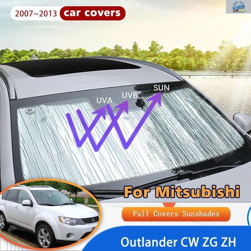三菱アウトランダー CW ZG ZH 2007～2013 2009 用 フルカバーサンシェード 紫外線防止サンシェード ウィンドウサンシェードカバー アクセサ