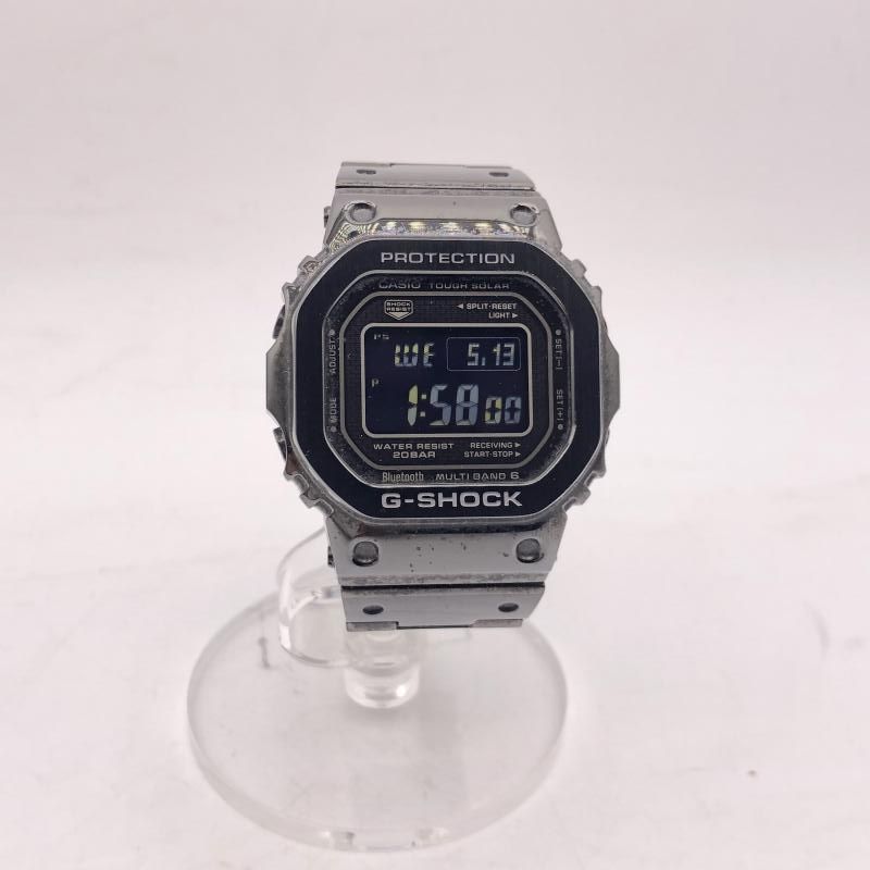 【中古】G-SHOCK フルメタル ブラック 電波ソーラー GMW-B5000GD-1JF ジーショック デジタル時計[17][240017766966]