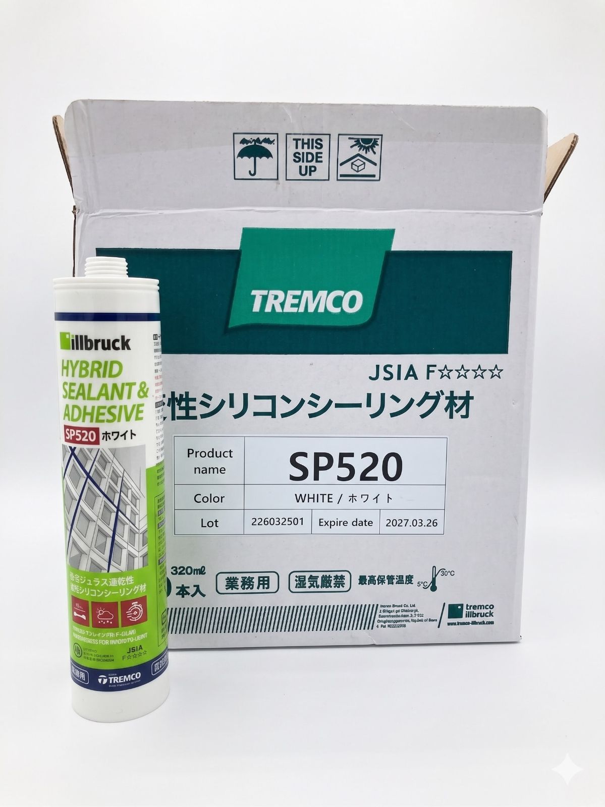 変成シリコンシーリングノンブリード ＳＰ５２０ 320ml×10本 1ケース