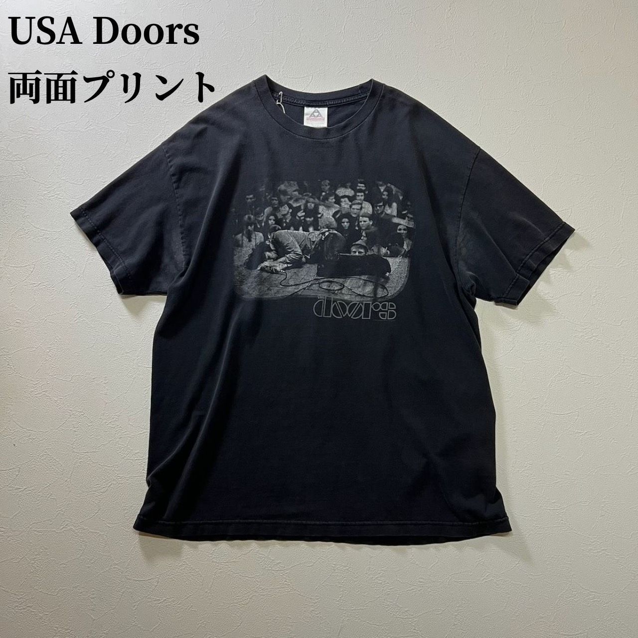 USA Doors ジム・モリソン バンドT フェード 両面プリント Tシャツ 
