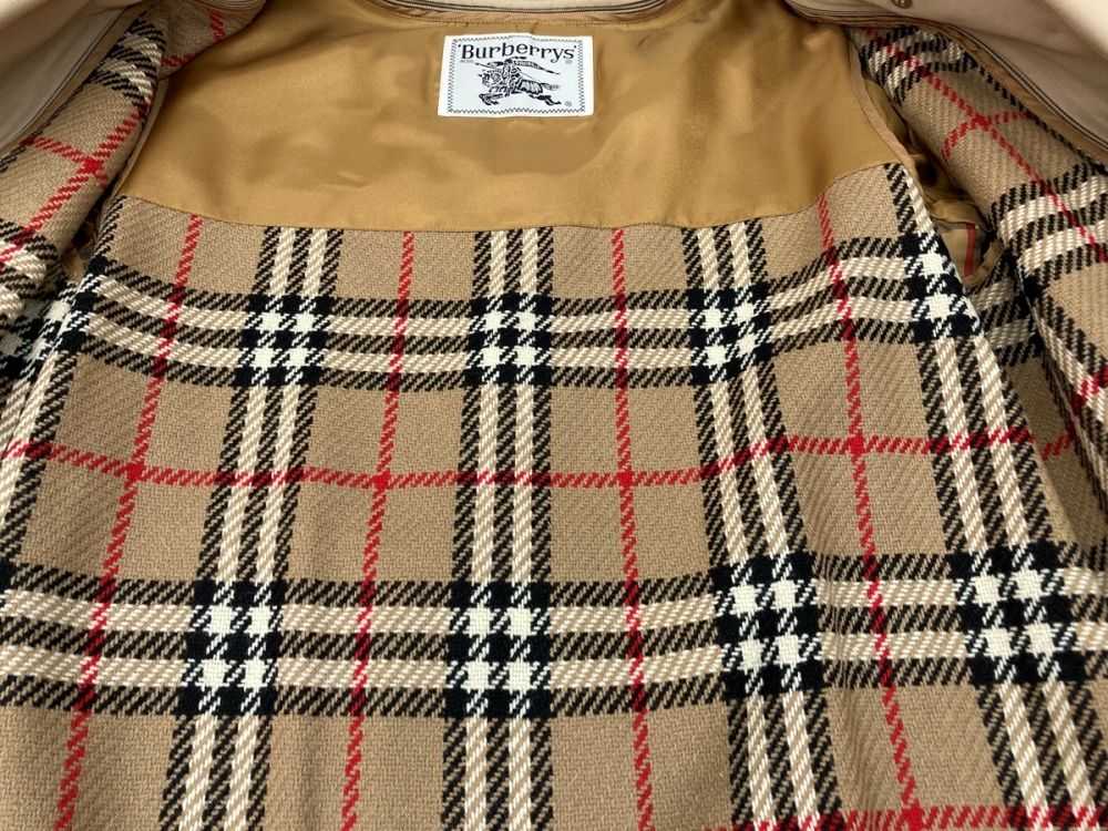 バーバリー Burberry Trench Coat トレンチ コート ボタン留め ノバチェック ベルト ロング ジャケット Burberrys 薄茶 コート 無地 ベージュ 104MT-3126