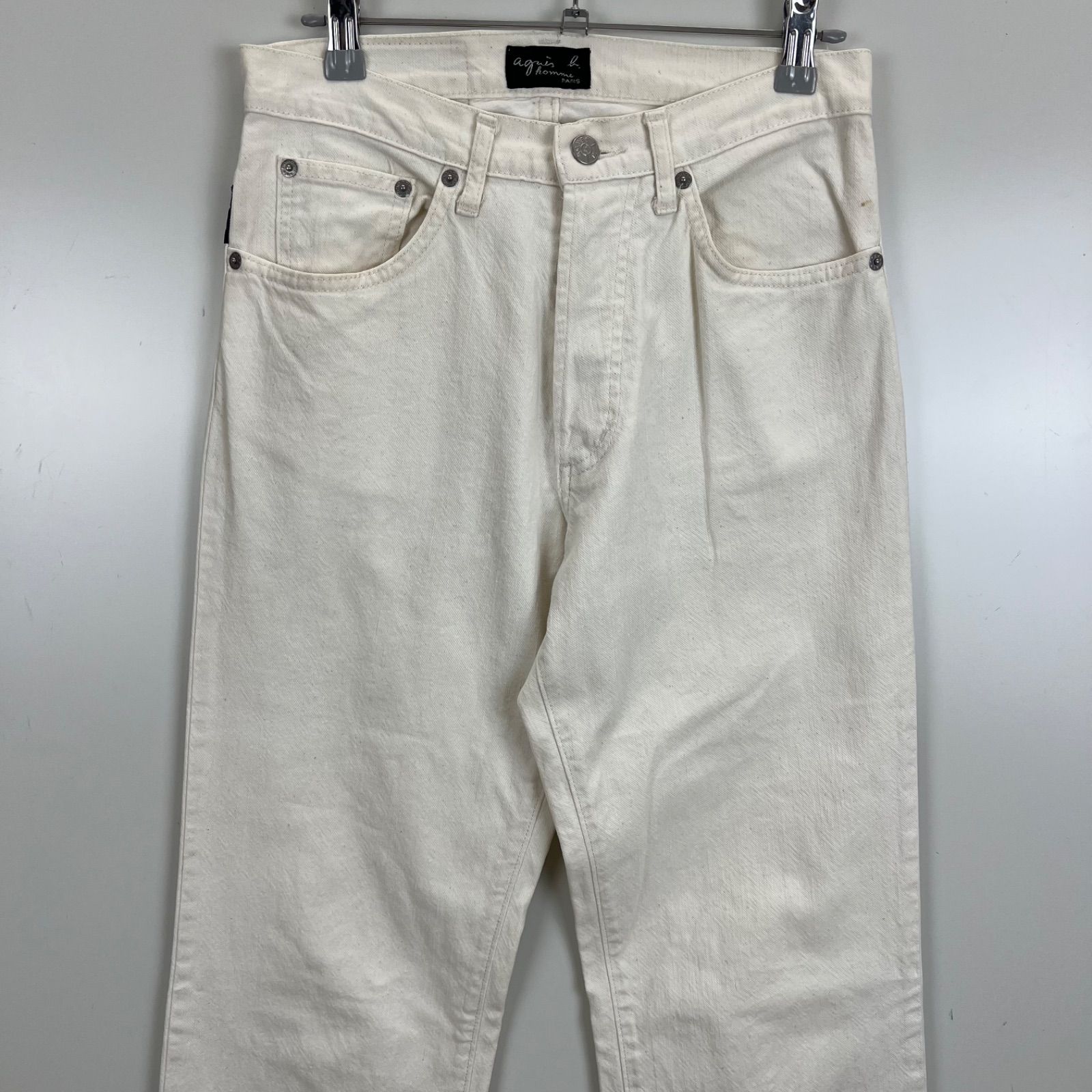 agnes b. homme 90s france archive white denim pants 36 S アニエス