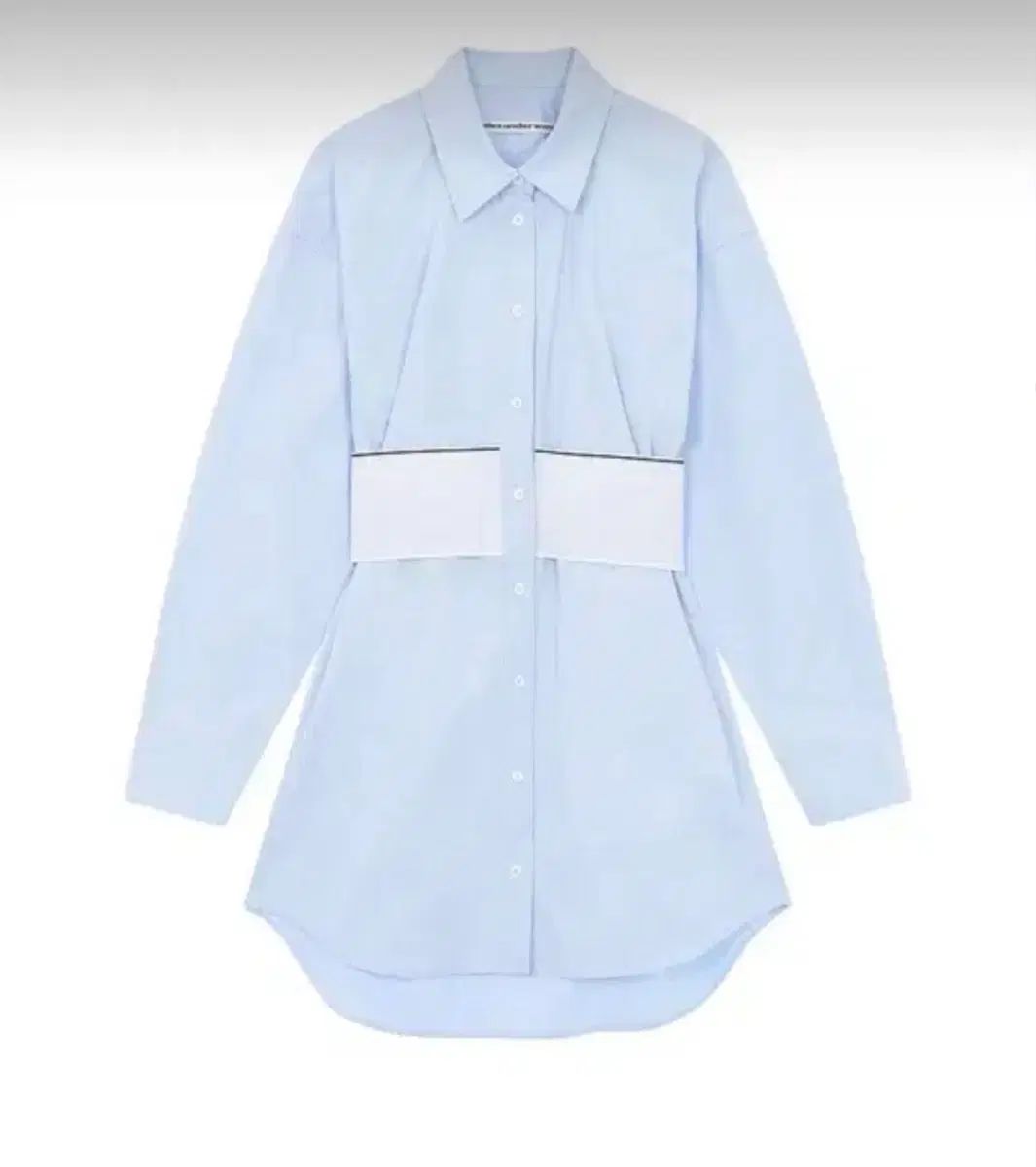 アレキサンダーワング ロゴバンディング シャツワンピース