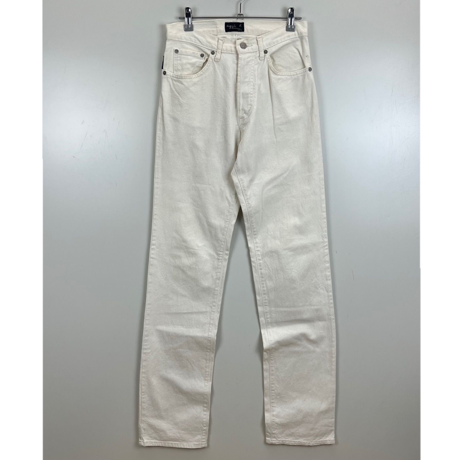 agnes b. homme 90s france archive white denim pants 36 S アニエス