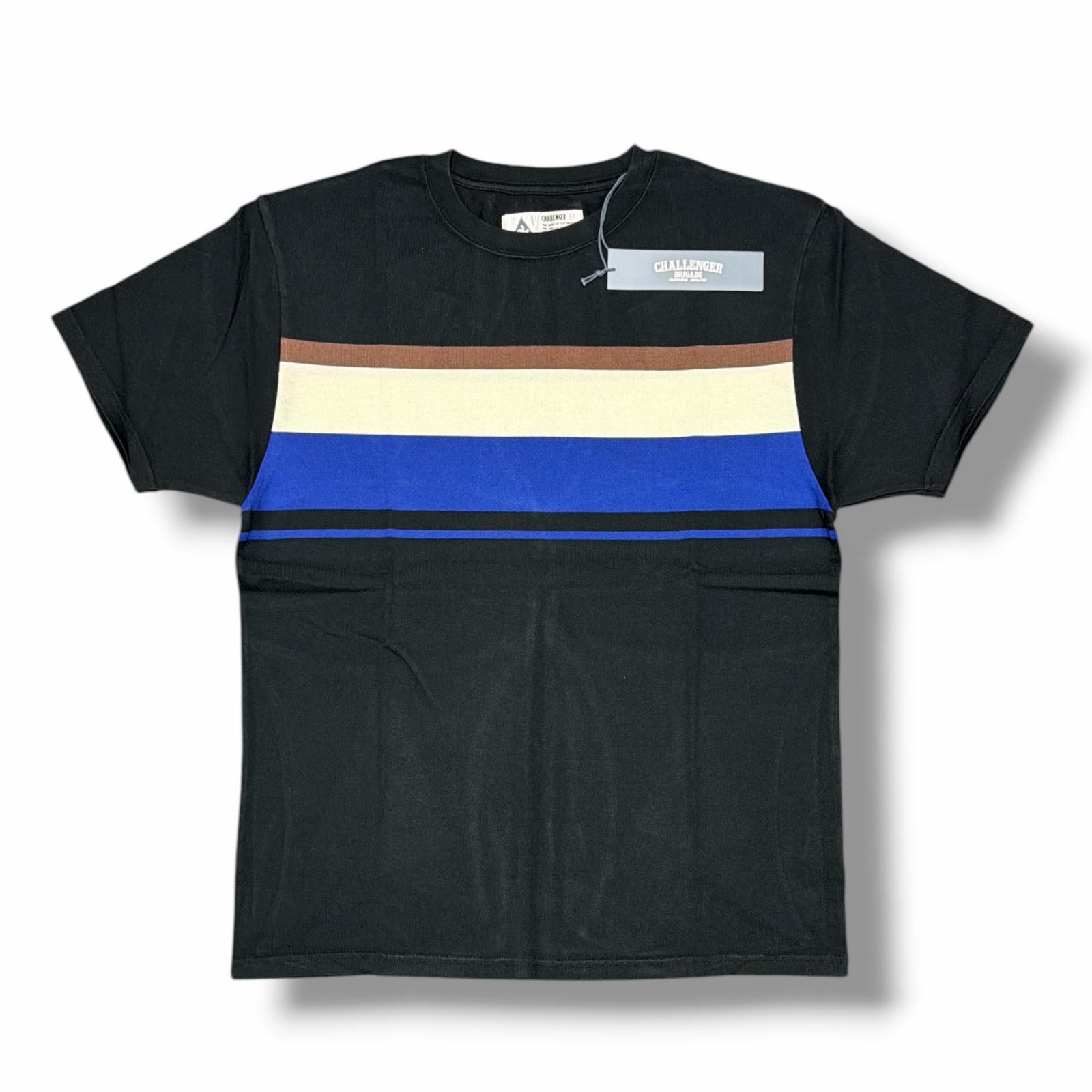 参考上代9900円 未使用 CHALLENGER 24SS S/S MULTI BORDER TEE マルチ
