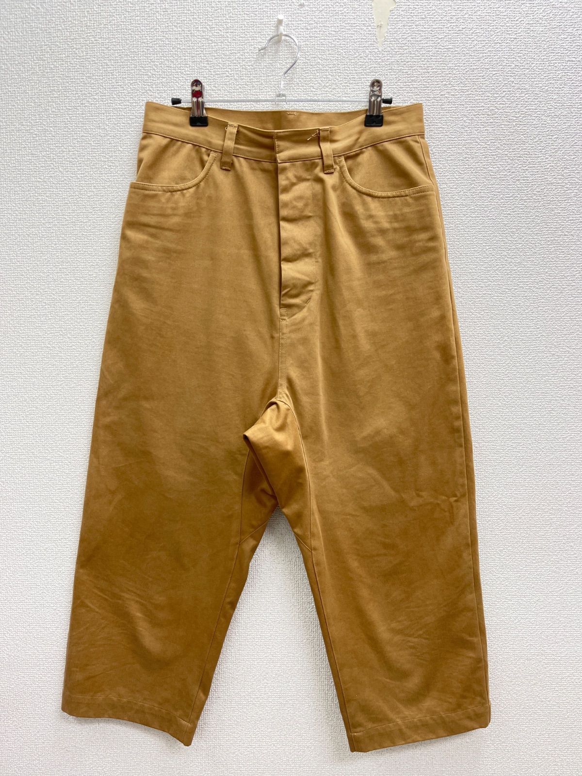 31. R&D.M.Co OLDMAN'S TAILOR オールドマンズテーラー　ワイドパンツ　ベージュ　サイズS