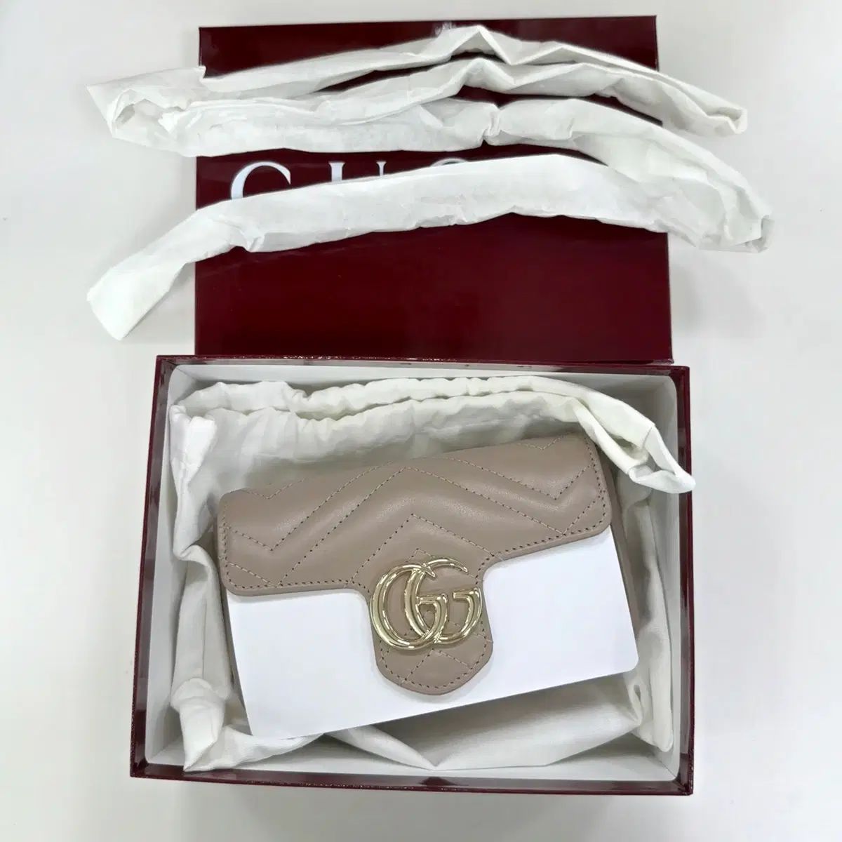 新商品 (未使用) グッチ マーモント ミニバッグ フルセット