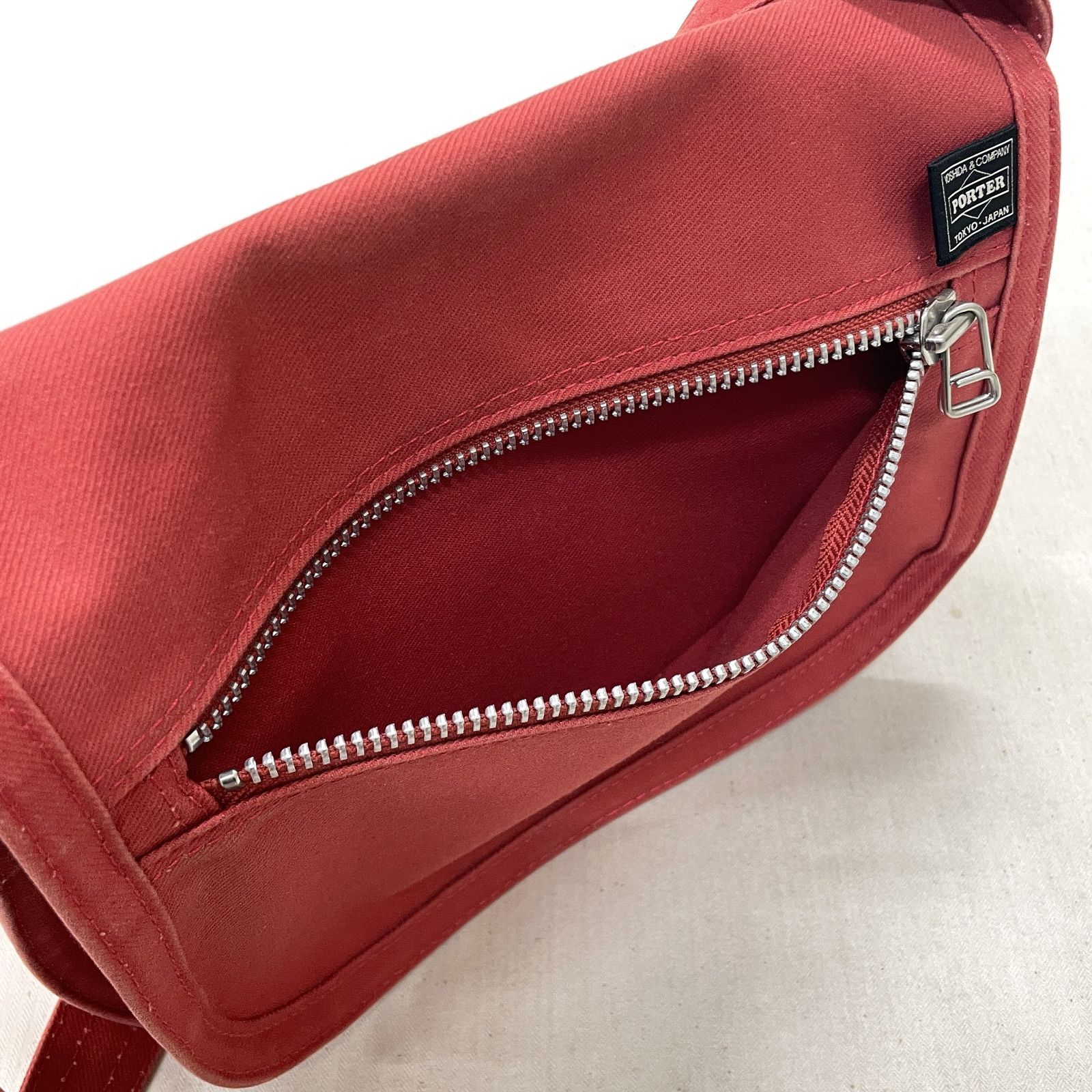PORTER GIRL ポーターガール NAKED ネイキッド ショルダーバッグ RED 
