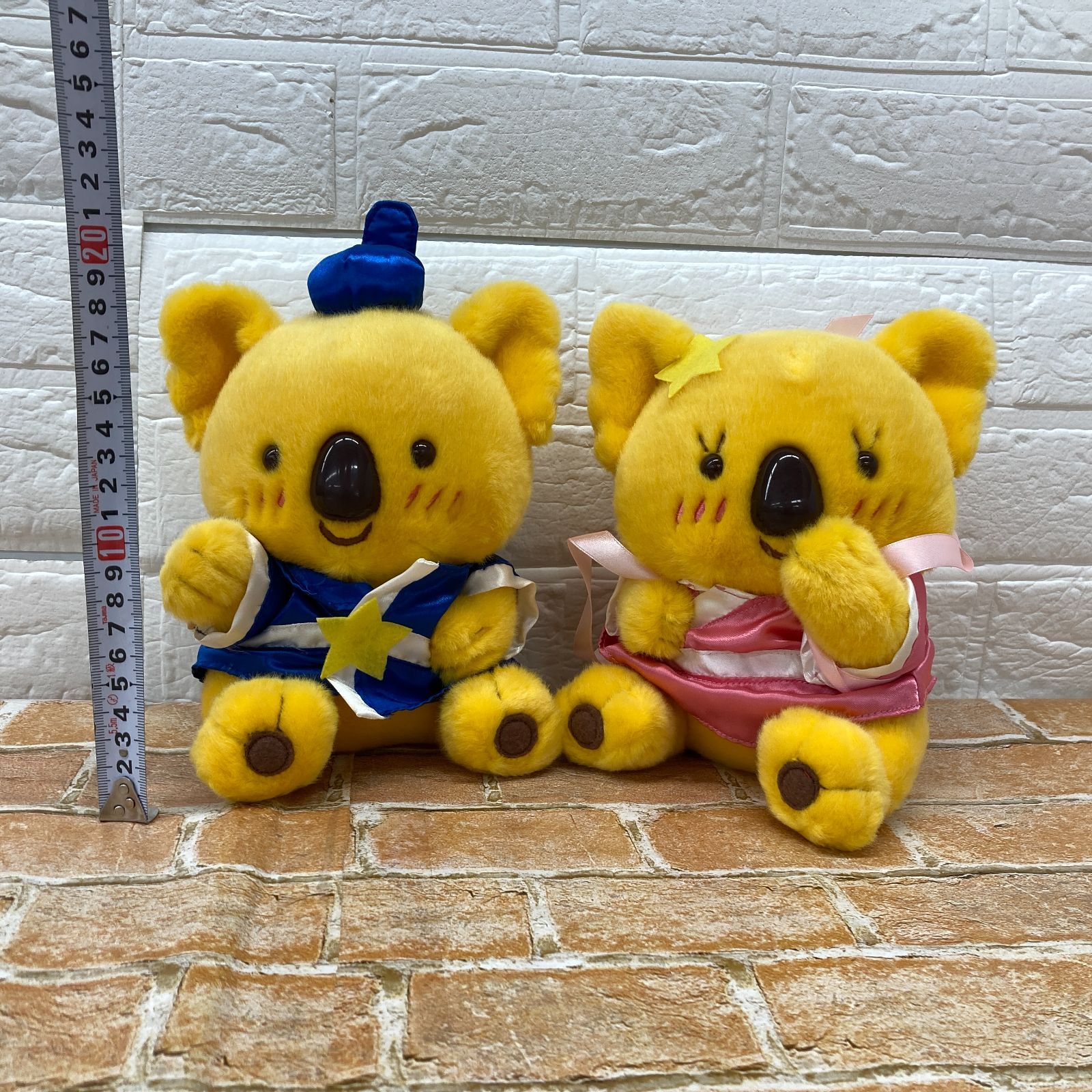 LOTTE ロッテ コアラのマーチ 七夕 ペアぬいぐるみ 現状品 YMT5-078-08