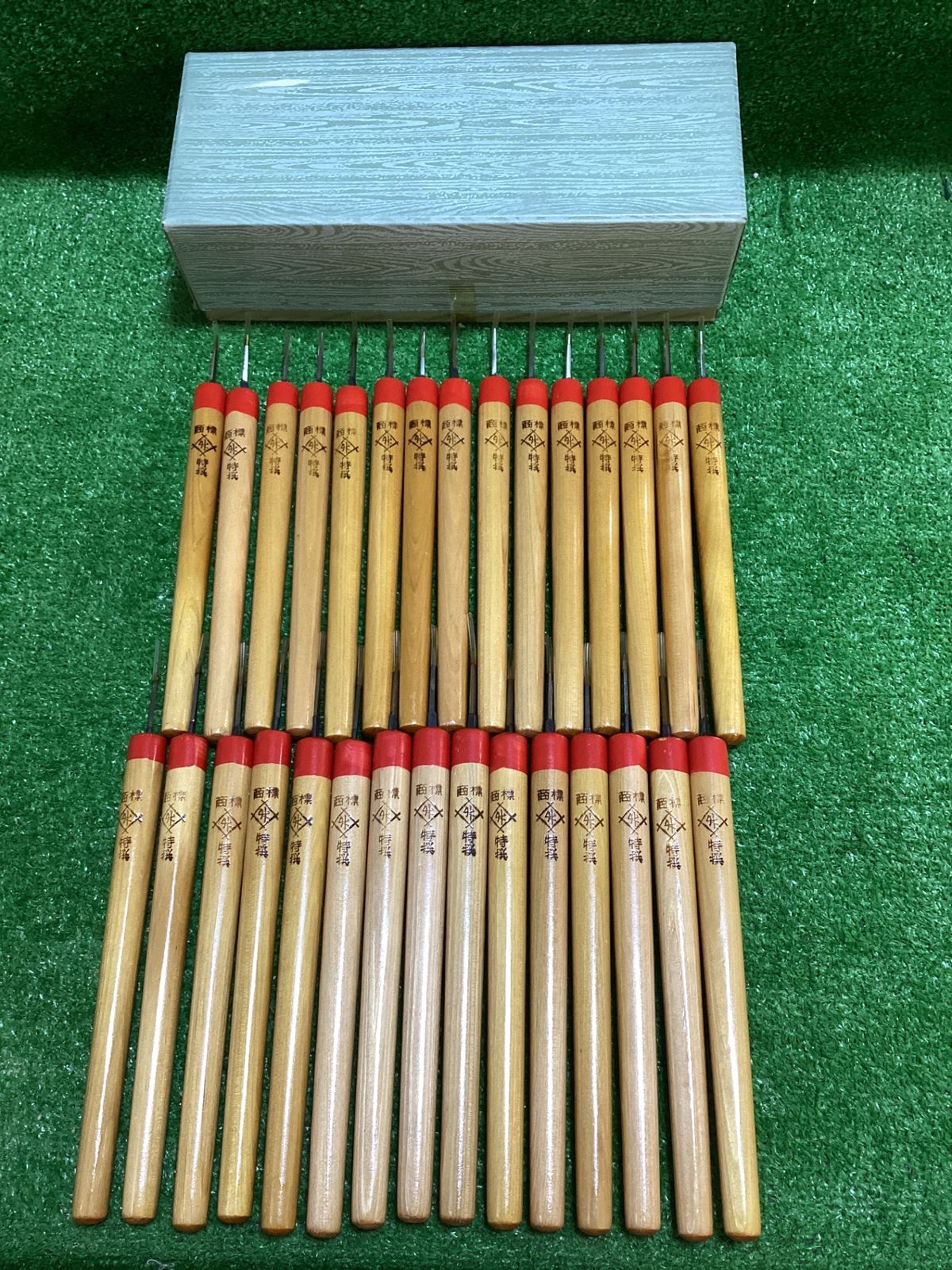 【長期保管品】メーカー型式不明 最高級品(本職向) 本焼 小通 キリ 30本セット※現状品(タ-555)