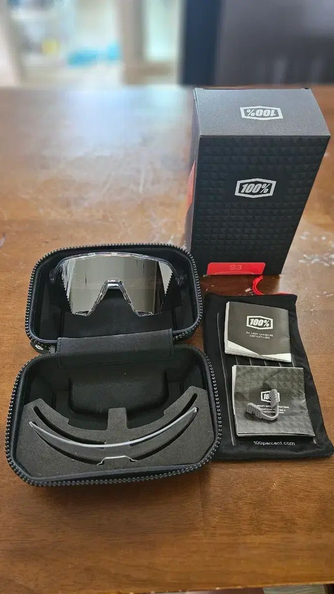 100% S3 ハイパー シルバー ミラーレンズ サングラス 新品 同然 出品