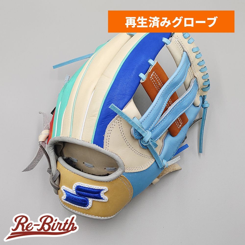 【クリーニング済み 】 SSK 軟式グローブ / 内野手用 型付け済み (エスエスケイ グラブ)[WE1587]