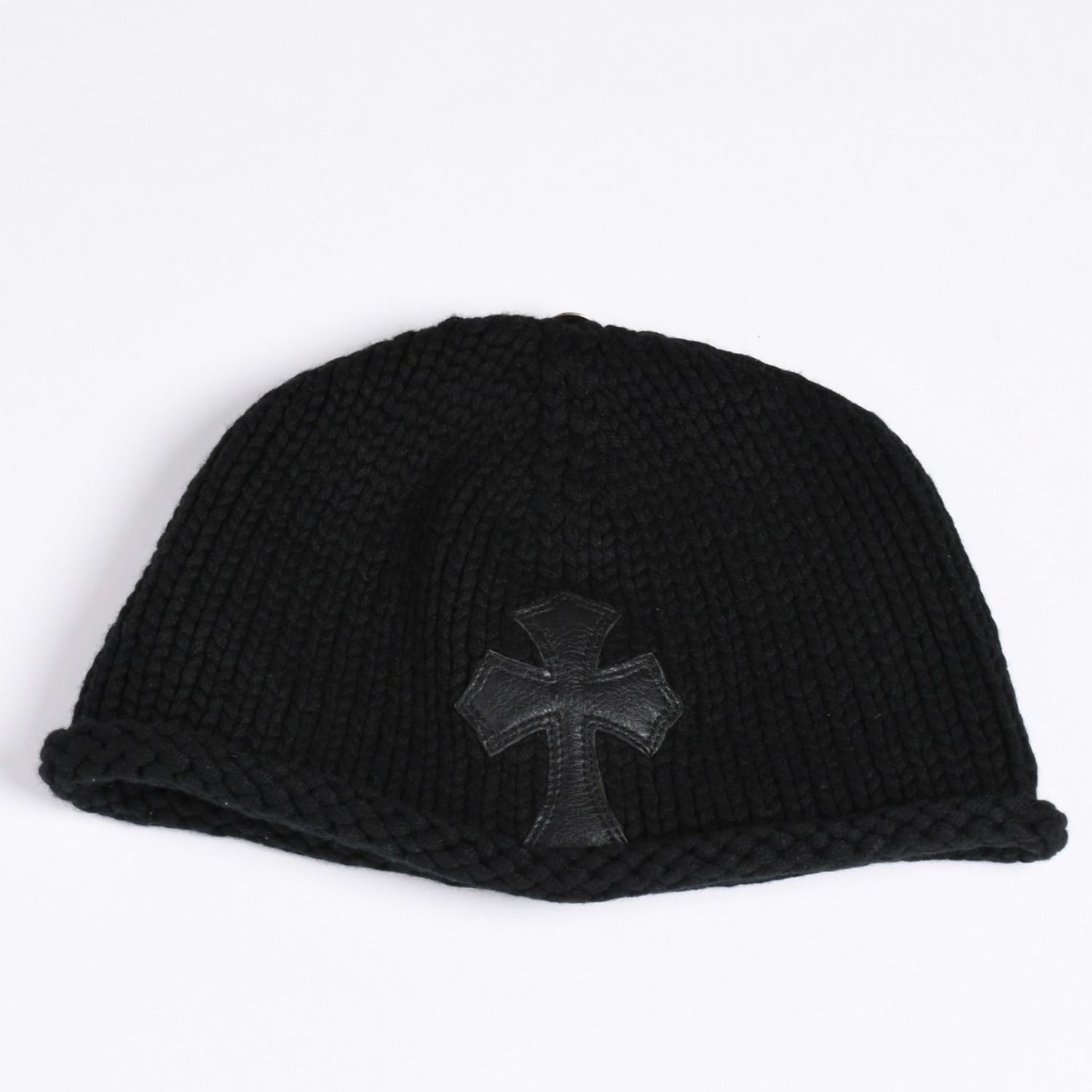極美品 CHROME HEARTS クロムハーツ BEANIE CASH CH CROSS CHクロス ビーニー ニットキャップ クロスパッチ カシミヤ 中古 4a002357 165,000円
