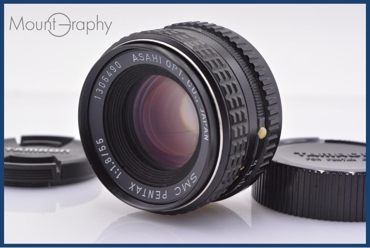 【動作保証】 ペンタックス PENTAX SMC PENTAX 55mm F1.8 前後キャップ付 同梱無料 #am6317