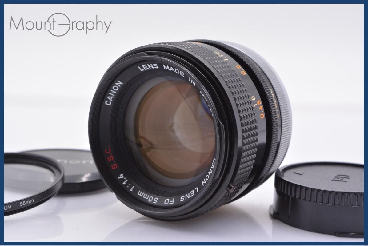 【動作保証】 キヤノン Canon FD 50mm F1.4 S.S.C. 同梱無料 #am6347