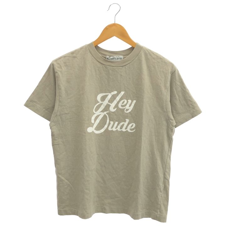 Americana (アメリカーナ) HEY DUDE Tシャツ 23070510003110 ベージュ FREE