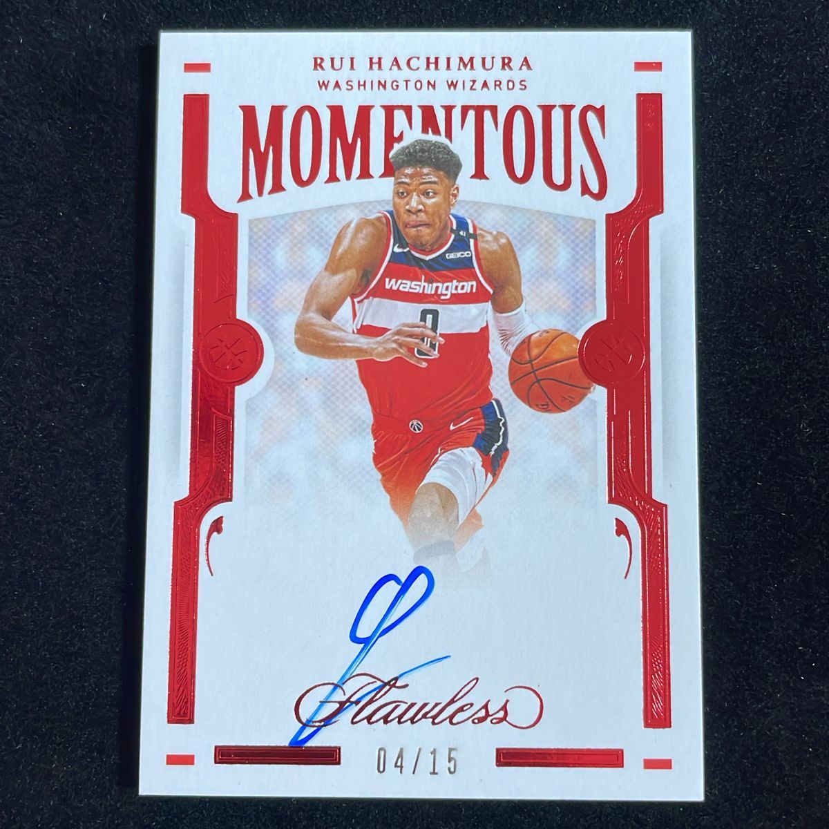 直筆サインカード！【八村塁 Rui Hachimura】 2019 Panini Prizm #RS