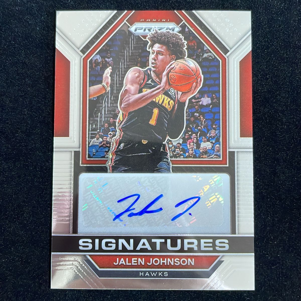 Jalen Johnson ジェイレン・ジョンソン Panini Prizm 2022-23 Auto サイン 直筆 ホークス Hawks