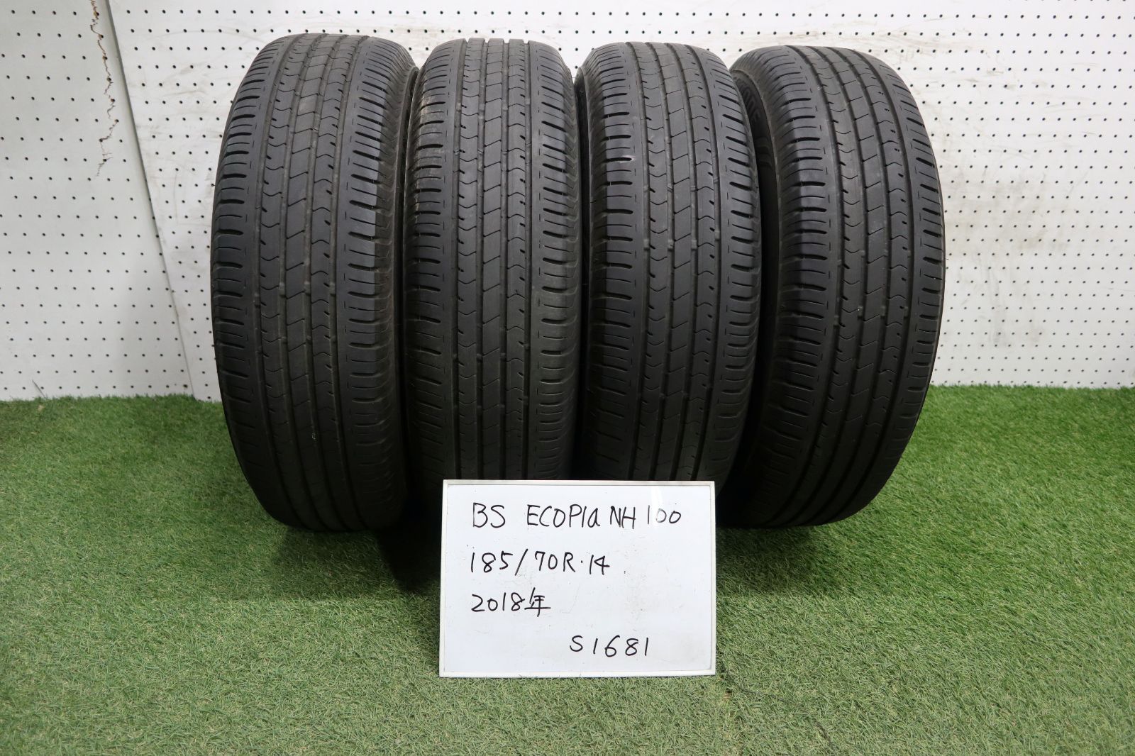 1(S1681)☆2018年製/BS/ECOPIa NH100/185/70R14☆ノート・カローラ等に