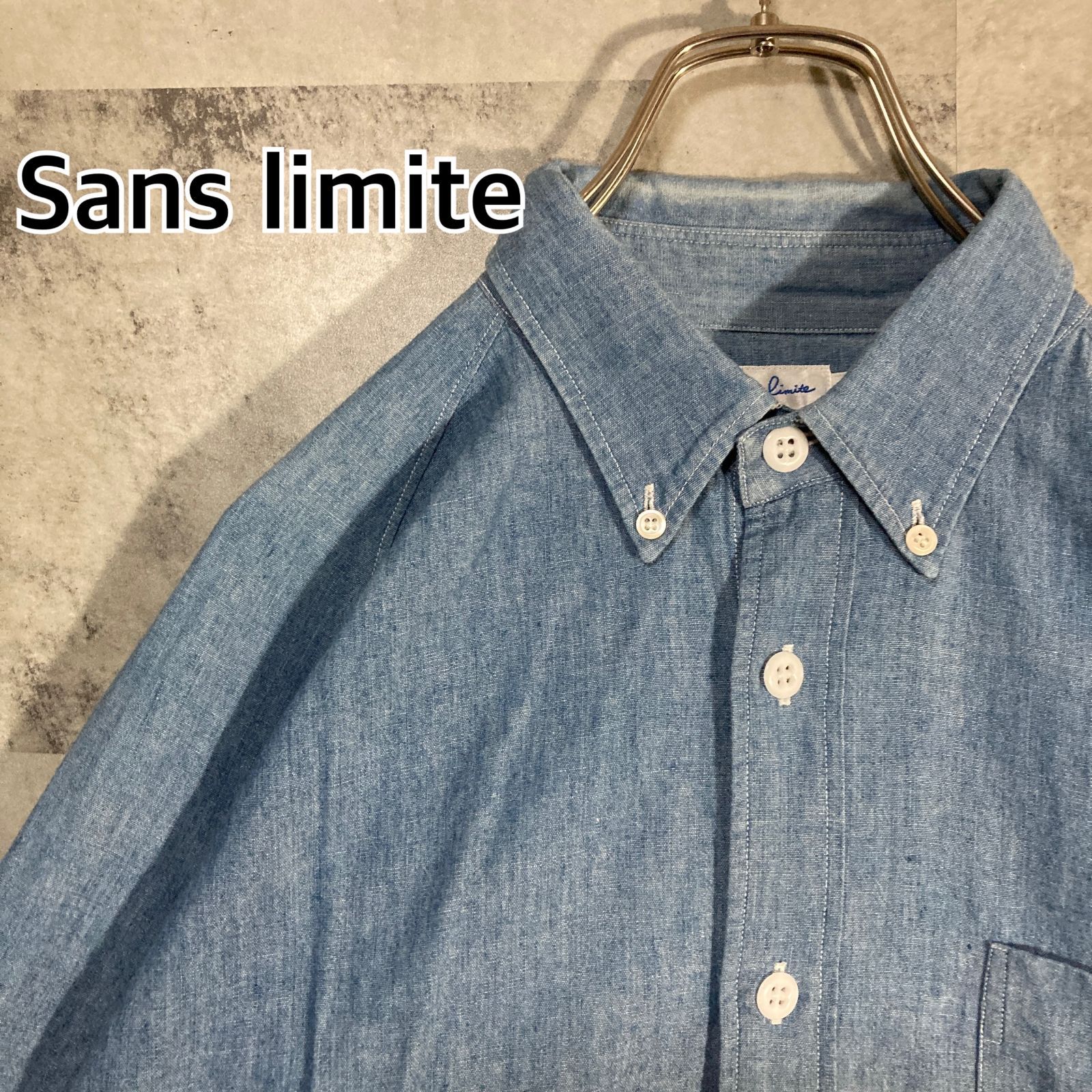 Sans Limite サンリミット フリーダムスリーブ 3本針ボタンダウン　1 メンズ Sans Limite サンリミット フリーダムスリーブ 3本針ボタンダウン 1