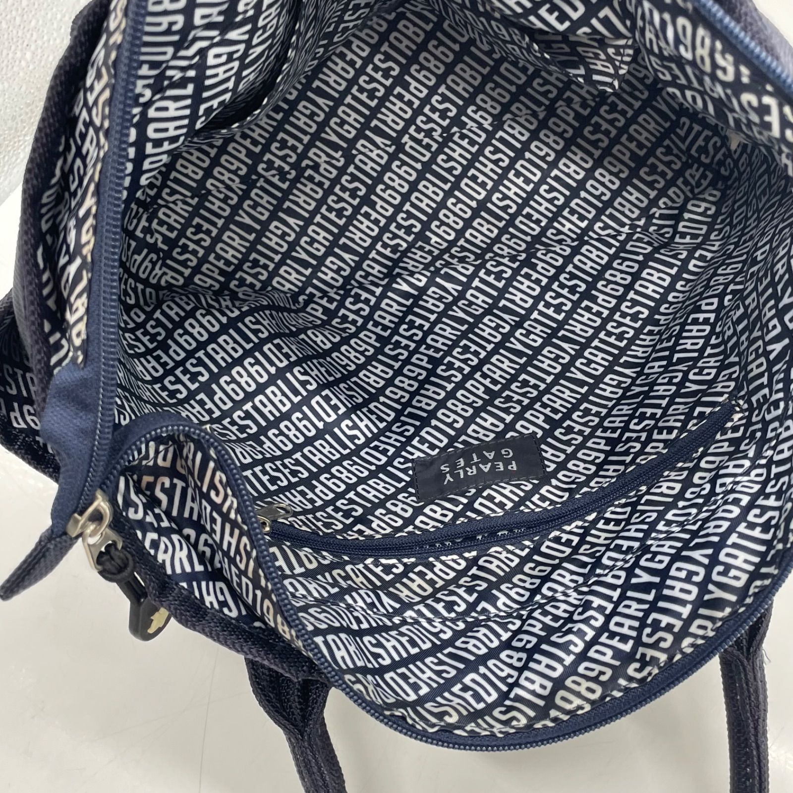 BN8748□PEARLY GATES パーリーゲイツ ネイビー カートバッグ トート