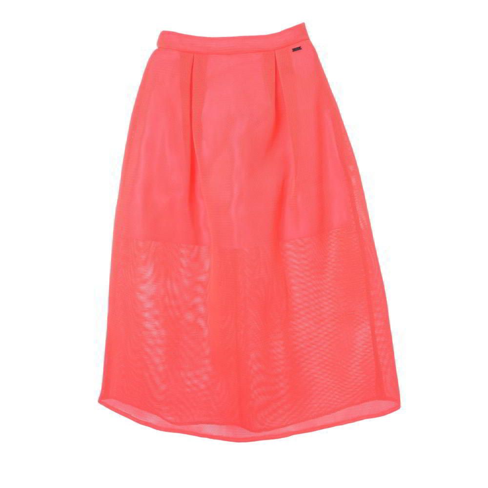 ARMANI EXCHANGE PO メッシュ ミモレ丈 スカート