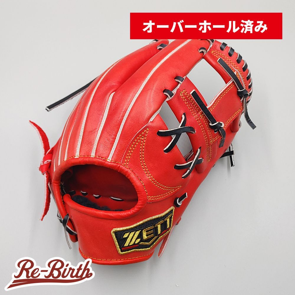 【オーバーホール済み (高校野球対応)】 ゼット 硬式グローブ / 内野手用 型付け済み (ZETT グラブ) [KA536]