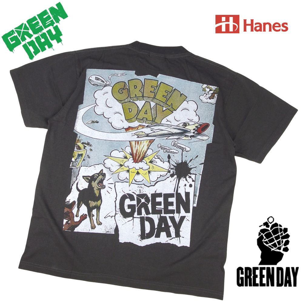 452 GREEN DAY グリーンデイ Tシャツ チャコール Lサイズ 美品 半袖