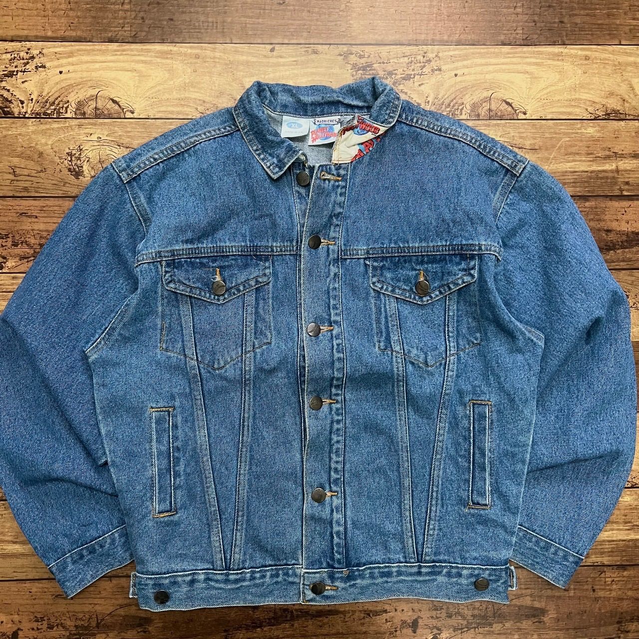 90's PLANET HOLLYWOOD denim jacket
