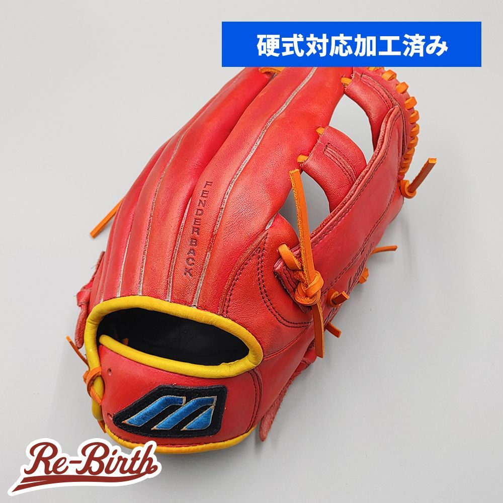 【デザインリメイク済み】 ミズノ 軟式グローブ / 内野手用 型付け済み (mizuno グラブ)[WE1551]