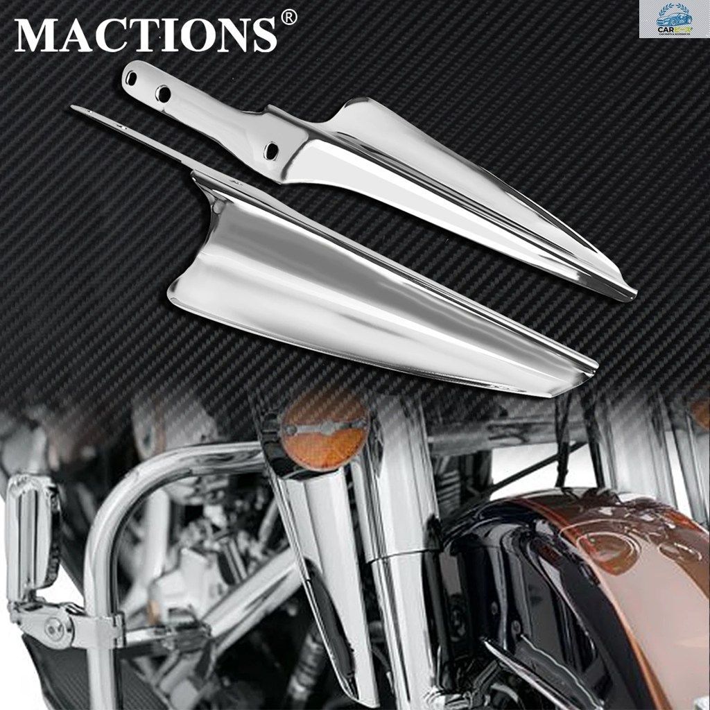 ハーレーツーリング、ロードキング、ストリートグライド、CVO 1995-2022 2023 用モーターサイクルクロームフォークフロントウインドバッフ