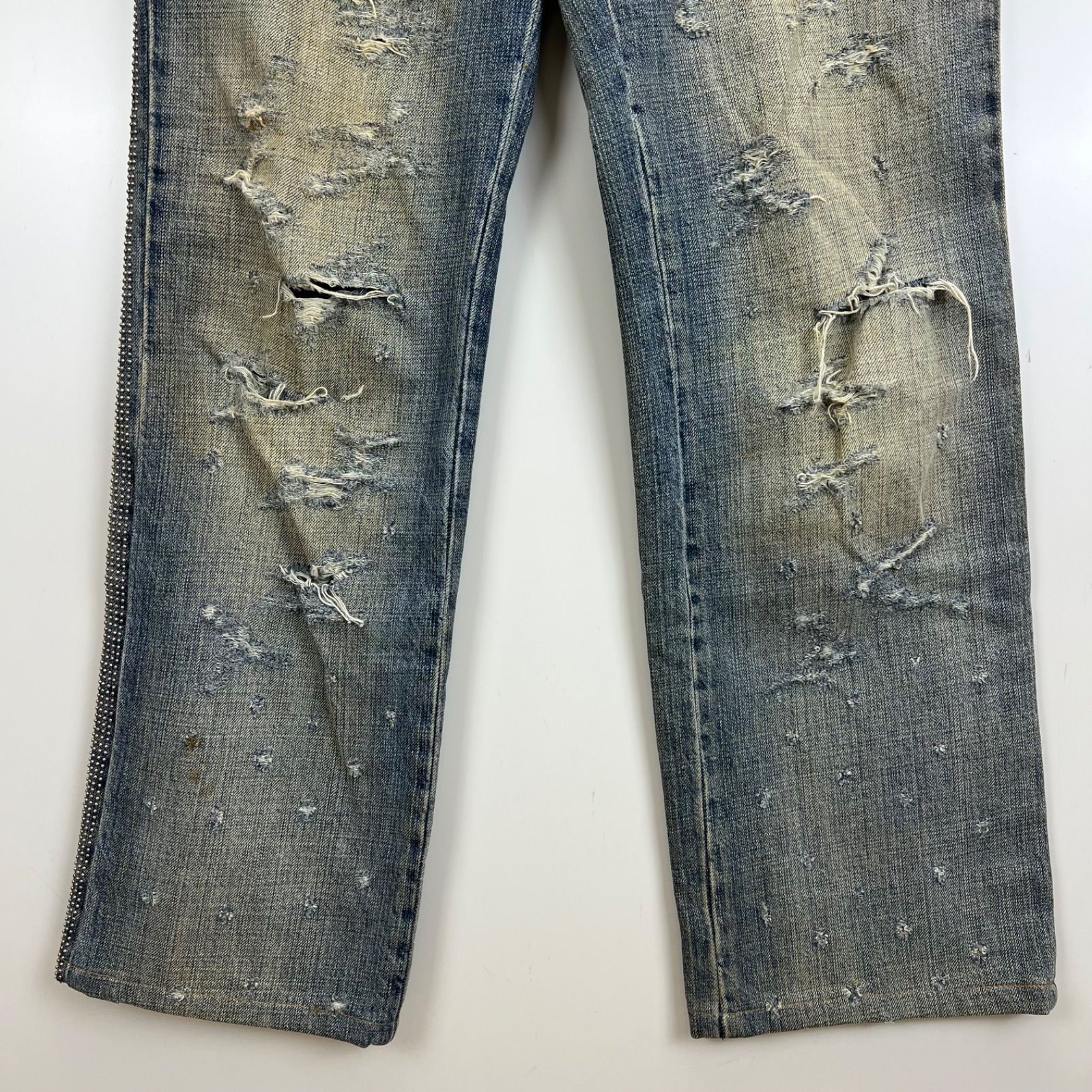 D&G DOLCE&GABBANA 00s y2k archive STUDS crash denim pants 31