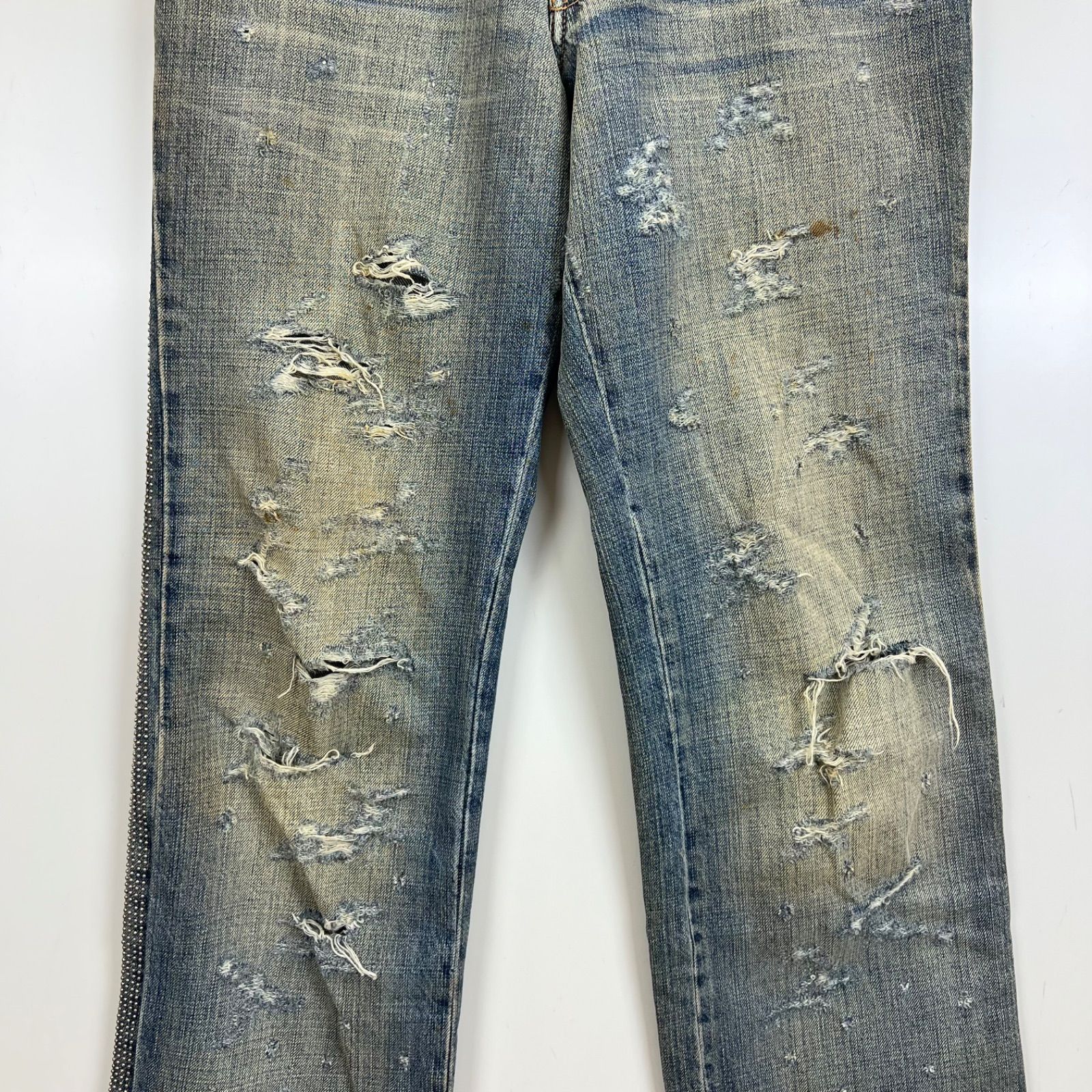 D&G DOLCE&GABBANA 00s y2k archive STUDS crash denim pants 31 