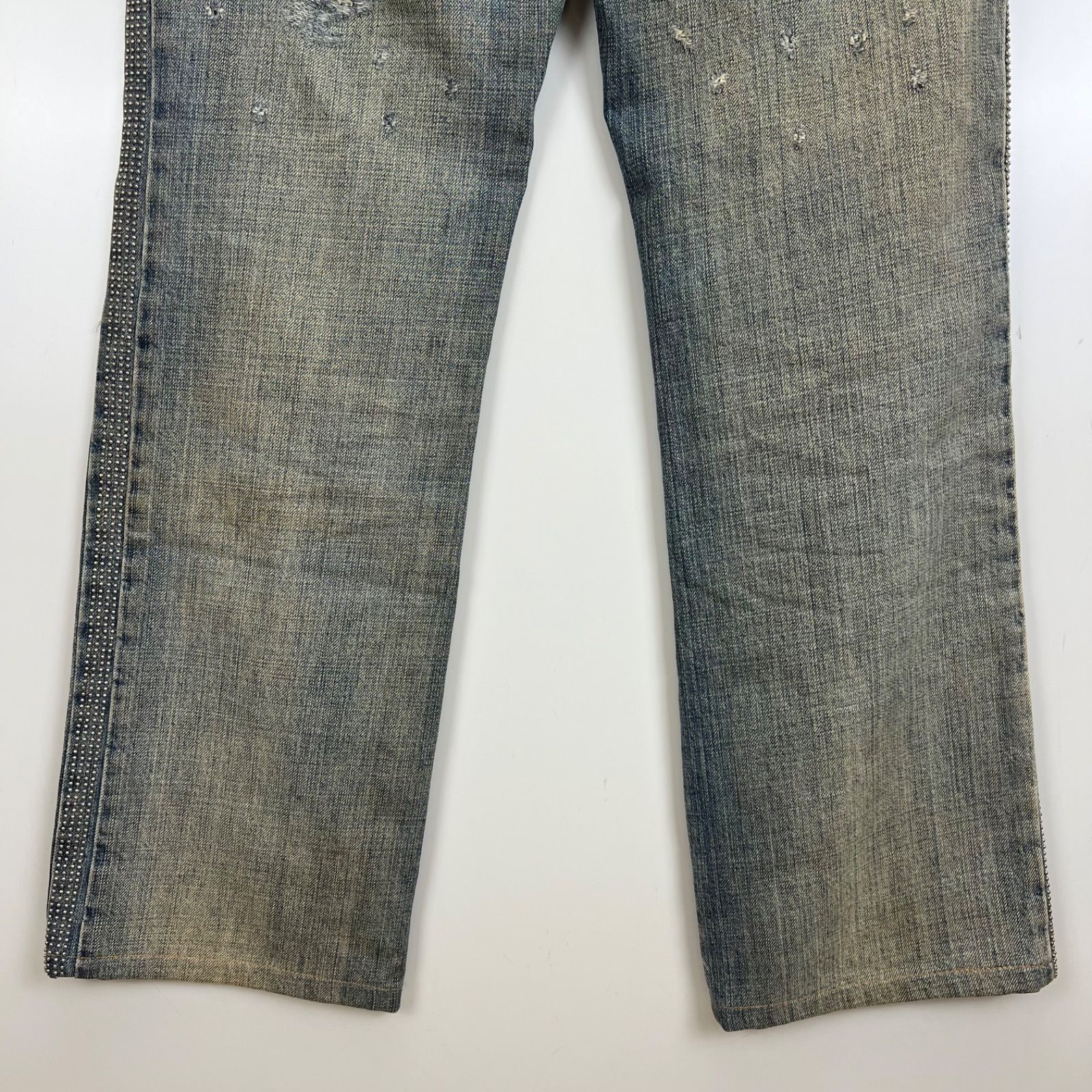 D&G DOLCE&GABBANA 00s y2k archive STUDS crash denim pants 31 