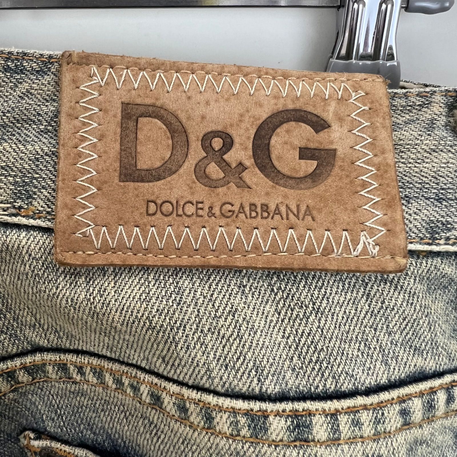 D&G DOLCE&GABBANA 00s y2k archive STUDS crash denim pants 31