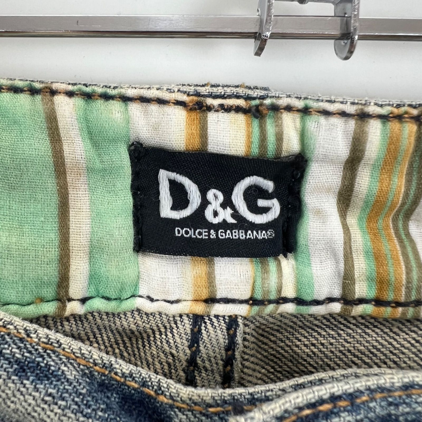 D&G DOLCE&GABBANA 00s y2k archive STUDS crash denim pants 31