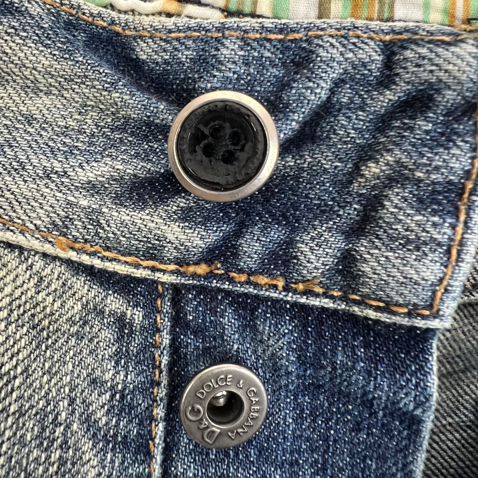 D&G DOLCE&GABBANA 00s y2k archive STUDS crash denim pants 31