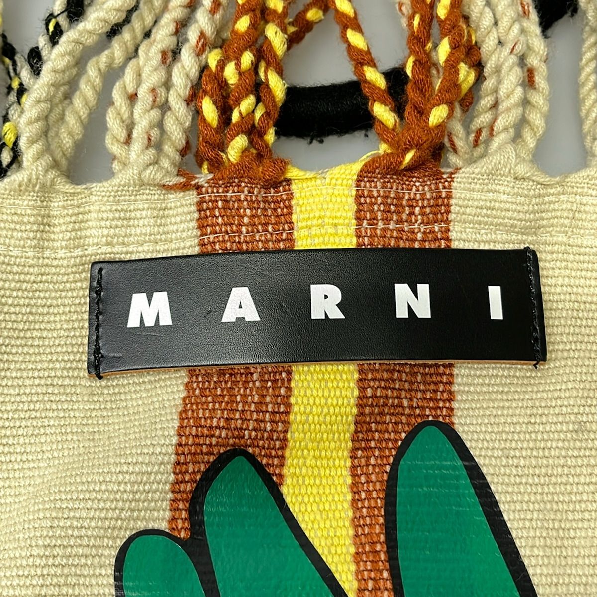 MARNI トートバッグ ハンモック ロゴ ストライプ マルチカラー 